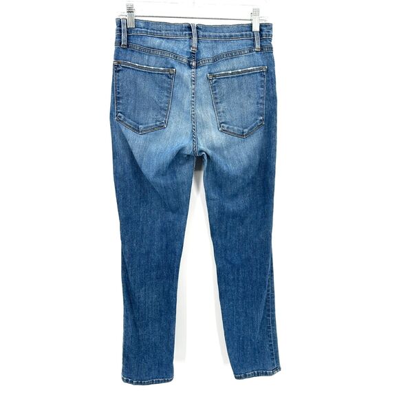 FRAME Women's Le High Rise Straight Leg Blue Denim Casual Jeans Size 28 - Picture 2 of 8